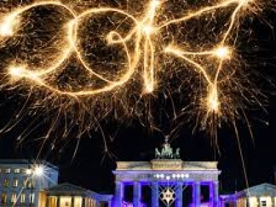 Новогодний салют В Берлине (Германия)